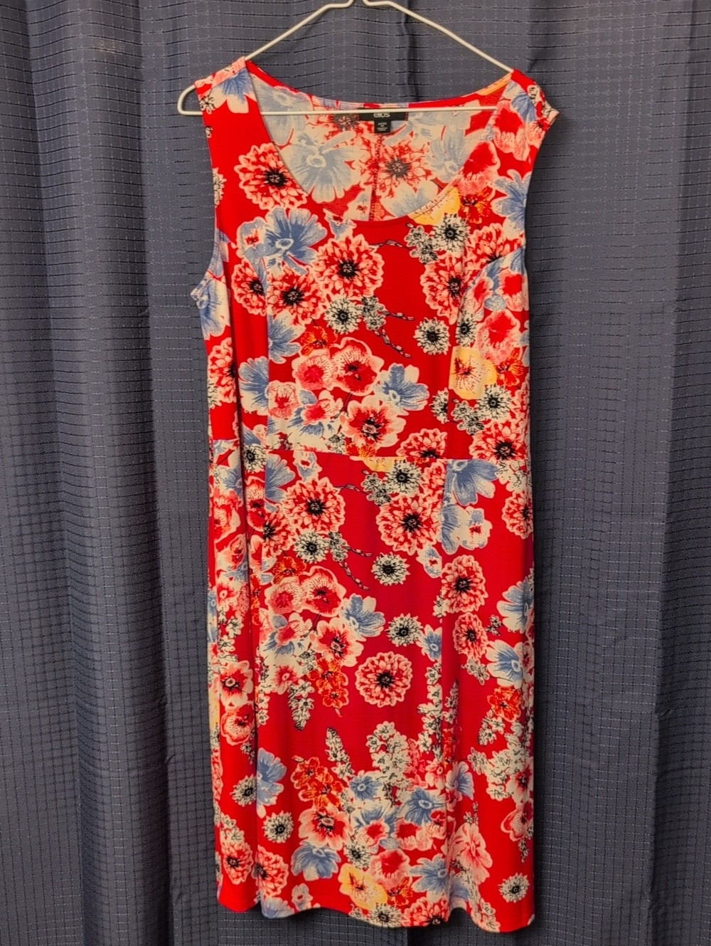 NWOT Sleeveless fit and flare Floral knit dress by Ellos  14/16